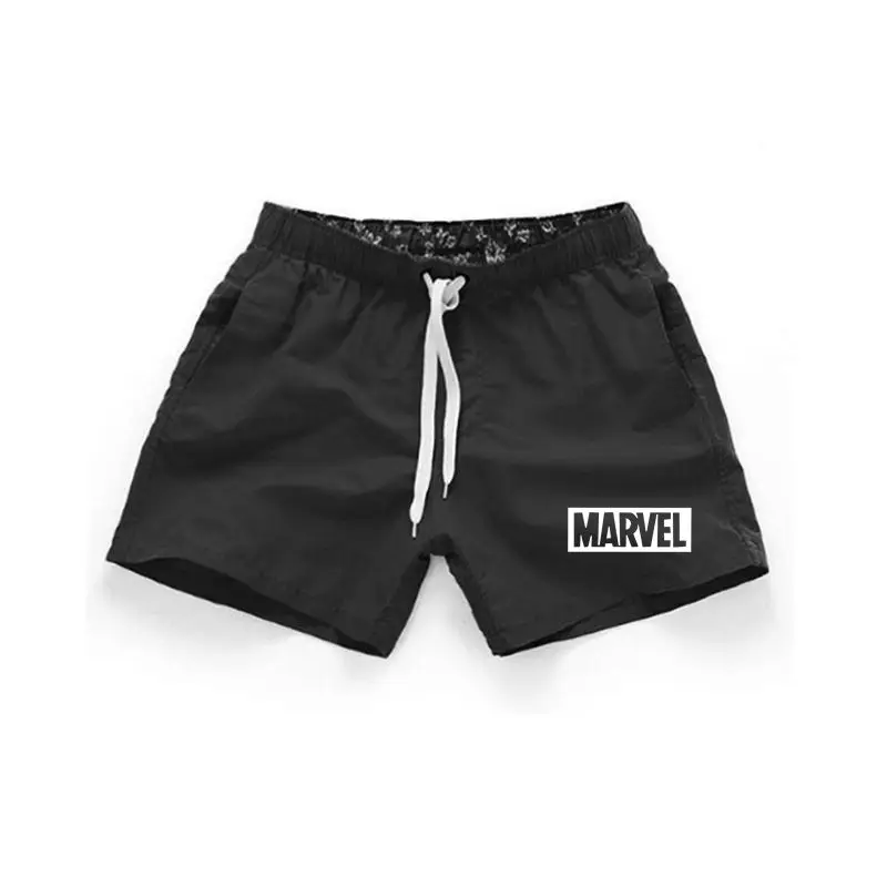 

ADI Summer Board shorts men casual solid Mid Beach shorts fashion printed Waist shorts man Straight Drawstring shorts S-3XL