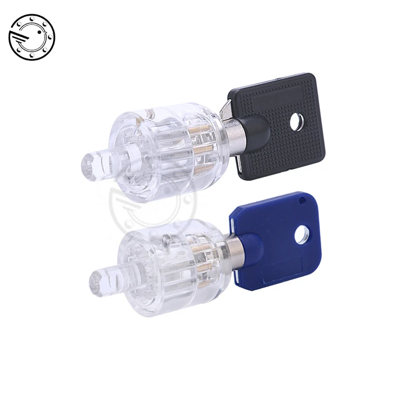 

Seven Core Plum Lock Cylinder Transparent Visible Pick Cutaway Practice View Padlock Training Skill For Locksmith Hardware