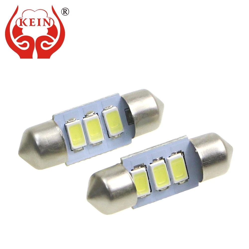 

KEIN 50PCS 31mm festoon led 5630 3SMD LED car auto dome License Plate reading interior vehicle signal Light Lamp car styling 12V