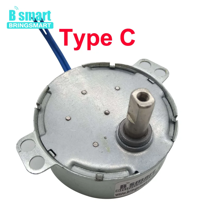 Bringsmart телефон синхронный двигатель 0 9 ~ 70 об/мин постоянная магнитола 5V 6V 9V 12V 24V 110V
