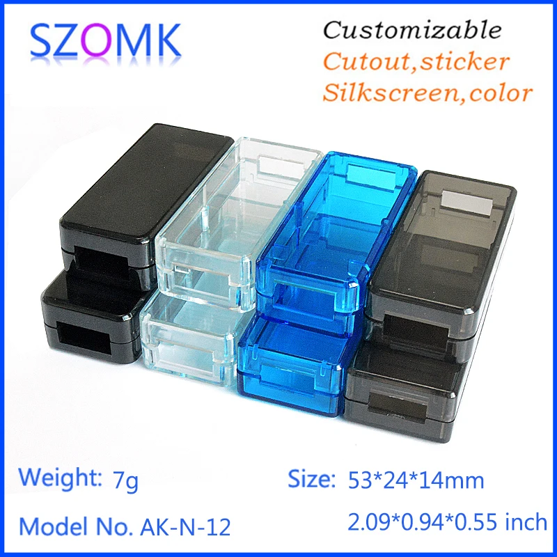 szomk small plastic enclosure for electronics plastic case usb instrument housing junction box (1)