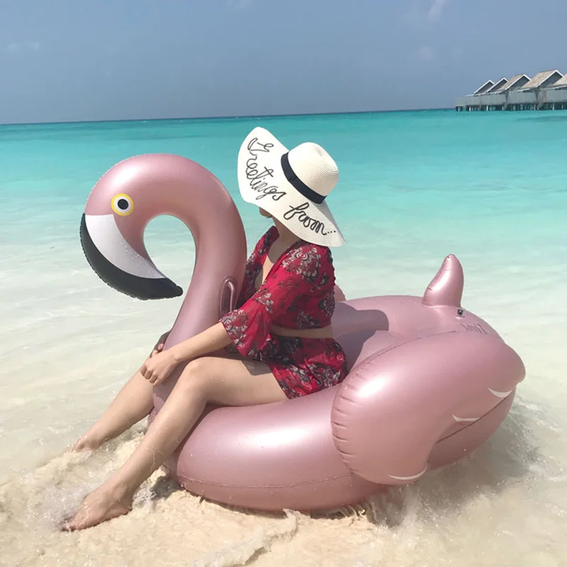 

Giant Inflatable Flamingo Swimming Ring Pool Float Water Mattress Circle Bed Tube Toys Party For Adults Children Boia Piscina