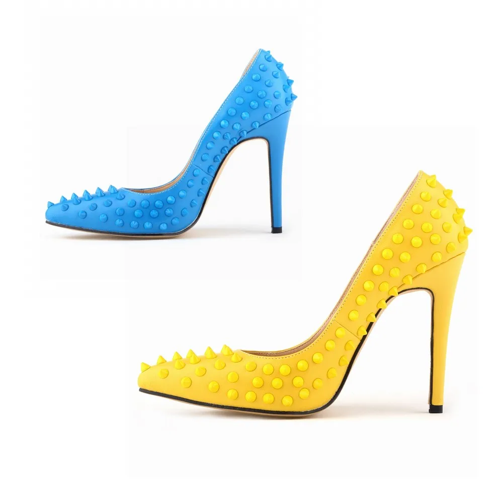 Robe Talons Bout Mince 2018 Sexy Femmes 5 Femme Designer Chaussures Nx De 4 Taille Pompes Talon a0109 8 2 7 Hauts 6 Grande 3 Rivet 1 Pointu 6t8YPqwt