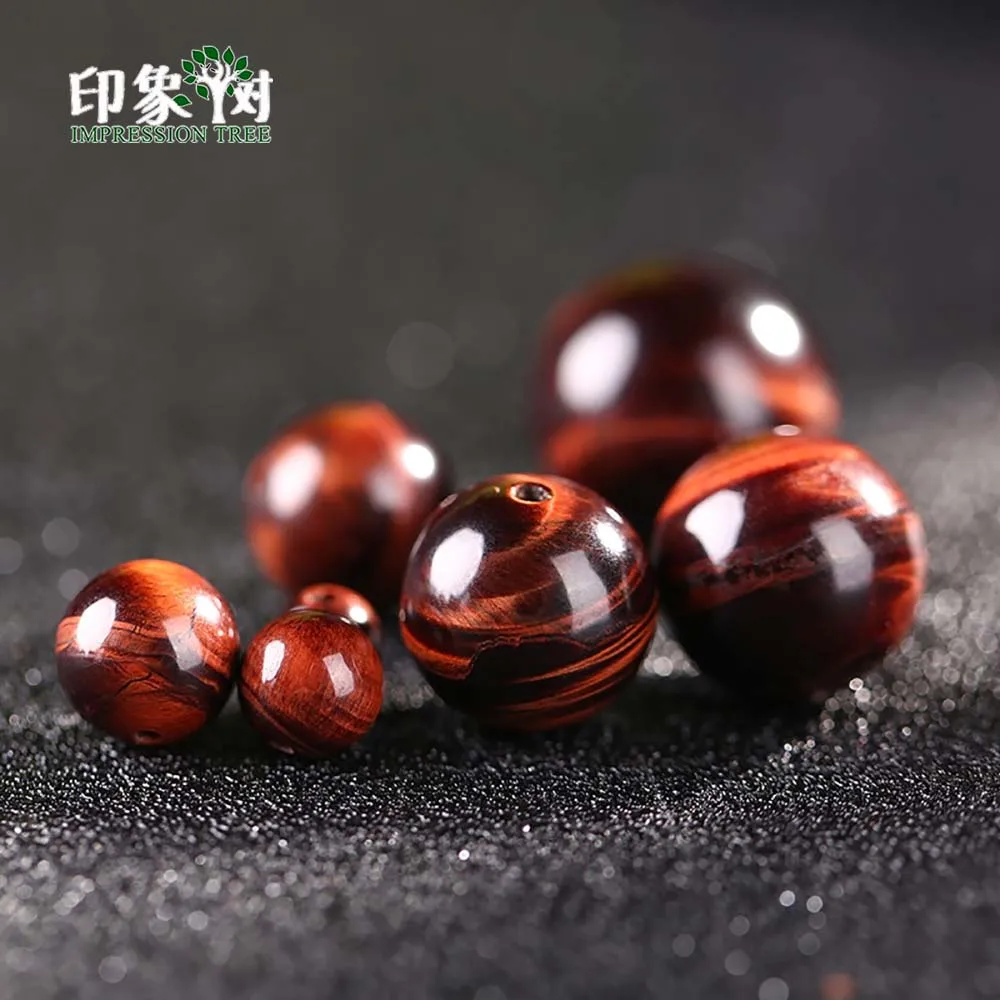 

Pick Size 6/8/10/12/14/16/18mm Natural Gem Red Tiger Eye Stone Loose Round Reiki Chakra Beads Bracelet DIY Jewelry Makings 18085