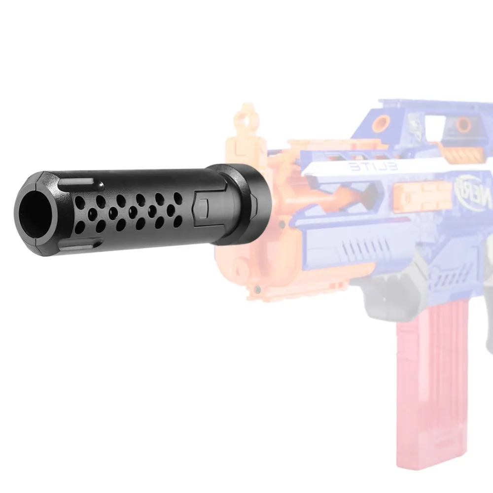 Модифицированная передняя Труба украшение для Nerf матовая черная трубка для Nerf пистолет модификация украшения