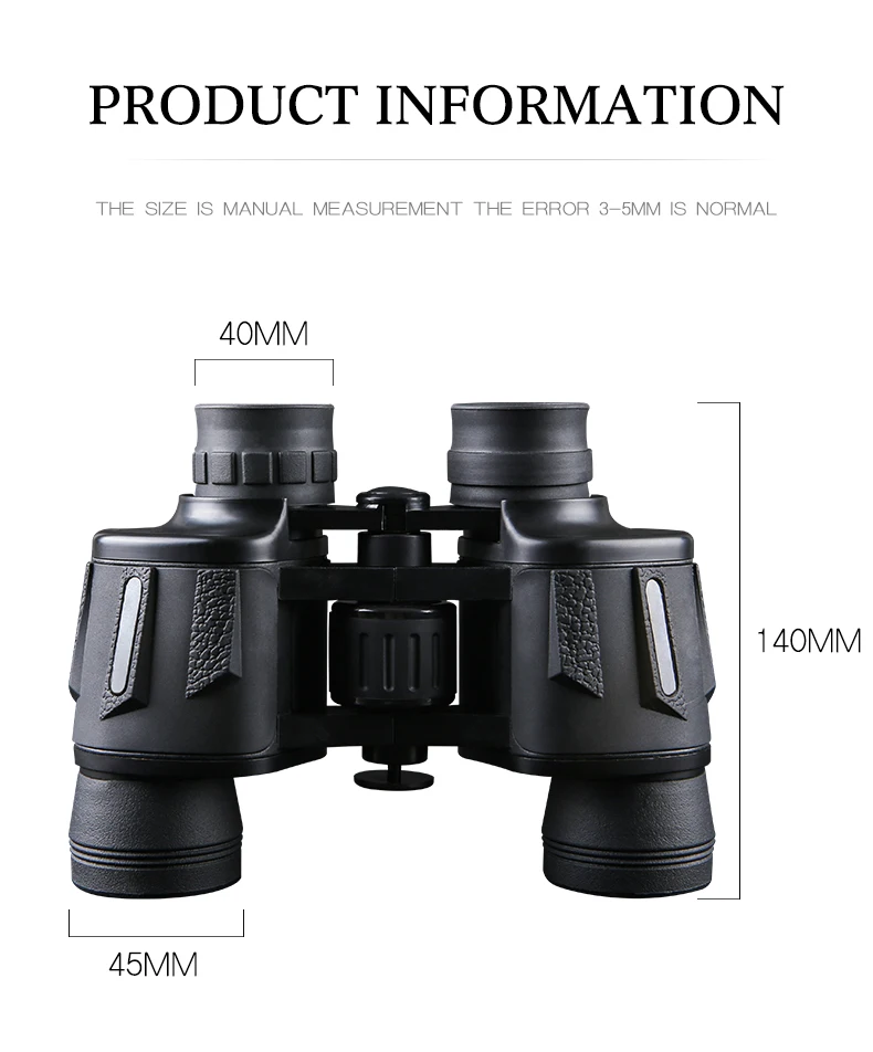 Мощный телескоп 8X40 бинокль ночного видения для охотничьей оптики объектив цифровой окуляр Ручной портативный водонепроницаемый