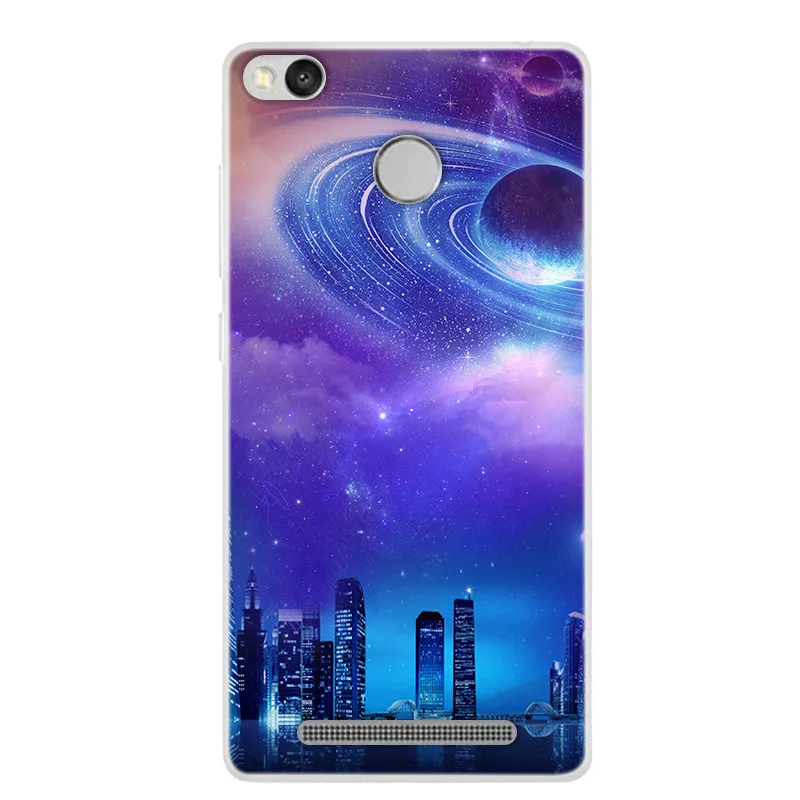 Silicone Case For Xiaomi redmi 3 S 3S 3X 3 Pro Soft Space Art Print Back Cover For Xiaomi redmi 3S 3Pro Clear bumper Phone Case leather case for xiaomi Cases For Xiaomi