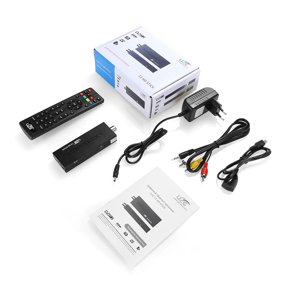DVB T2 U2C HD 1080 P ТВ Stick удаленного Управление MSTAR7T01 голландский английский