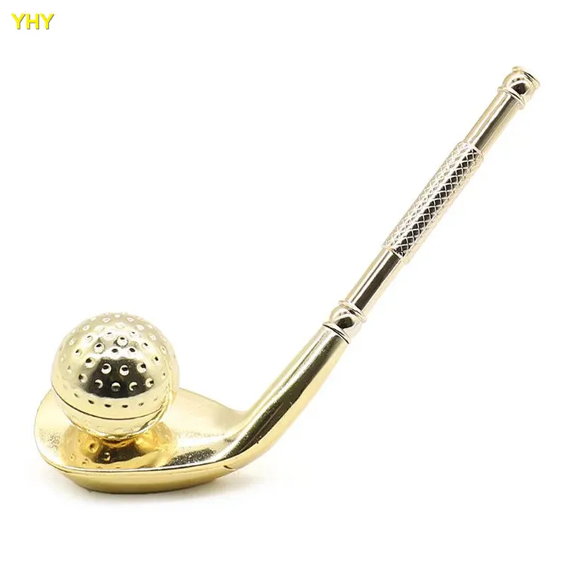 Creative Alloy Golf Shaped Smoking Pipe Metal Tobacco Detachable Cigarette Pipe for Smoking Herb Smoking Accessories06