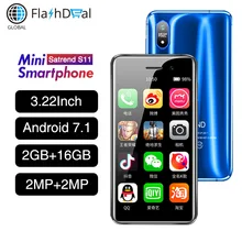 Satrend S11, 4G, мини-смартфон, 3,22 дюймов, маленький экран, процессор Android 7,1, четырехъядерный процессор MTK6739, 2 Гб ram, 16 ГБ rom, мобильный телефон