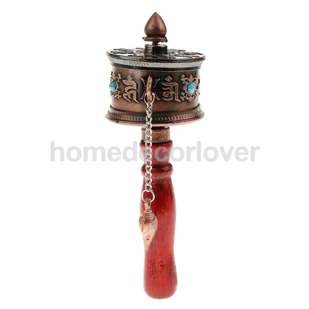 

Mini Portable Tibetan Hand Held Prayer Wheel Mani Buddhist Prayer Roll for Nepal
