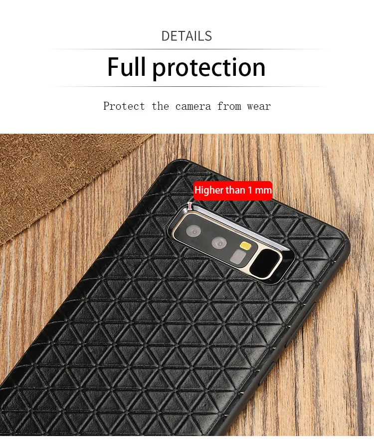 Ультратонкий чехол для телефона для samsung Galaxy S8 S8plus S9 S9plus Note 8 нескользящий деловой индивидуальный защитный чехол