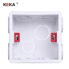 KEKA Switch socket cassette adjustable mounting box built-in box for touch switch and usb socket white red blue Wiring Back Box