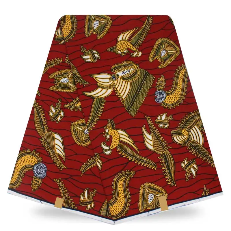 High Quality african fabric real wax print fabric super wax fabric 100