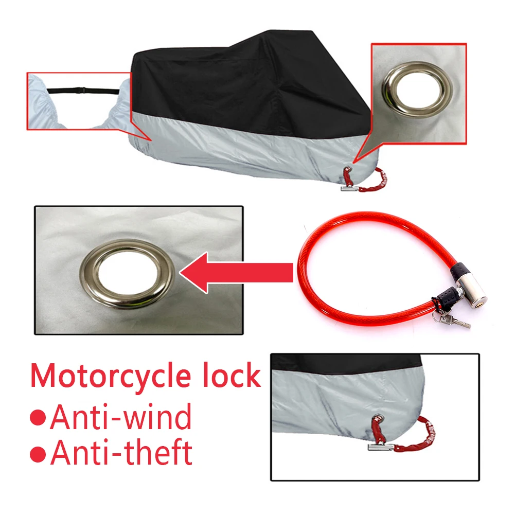 Motorcycle cover bike cover funda moto Waterproof UV Protector Cover For SUZUKI bandit 1200 gsr 750 bandit 600 intruder gsxr 750