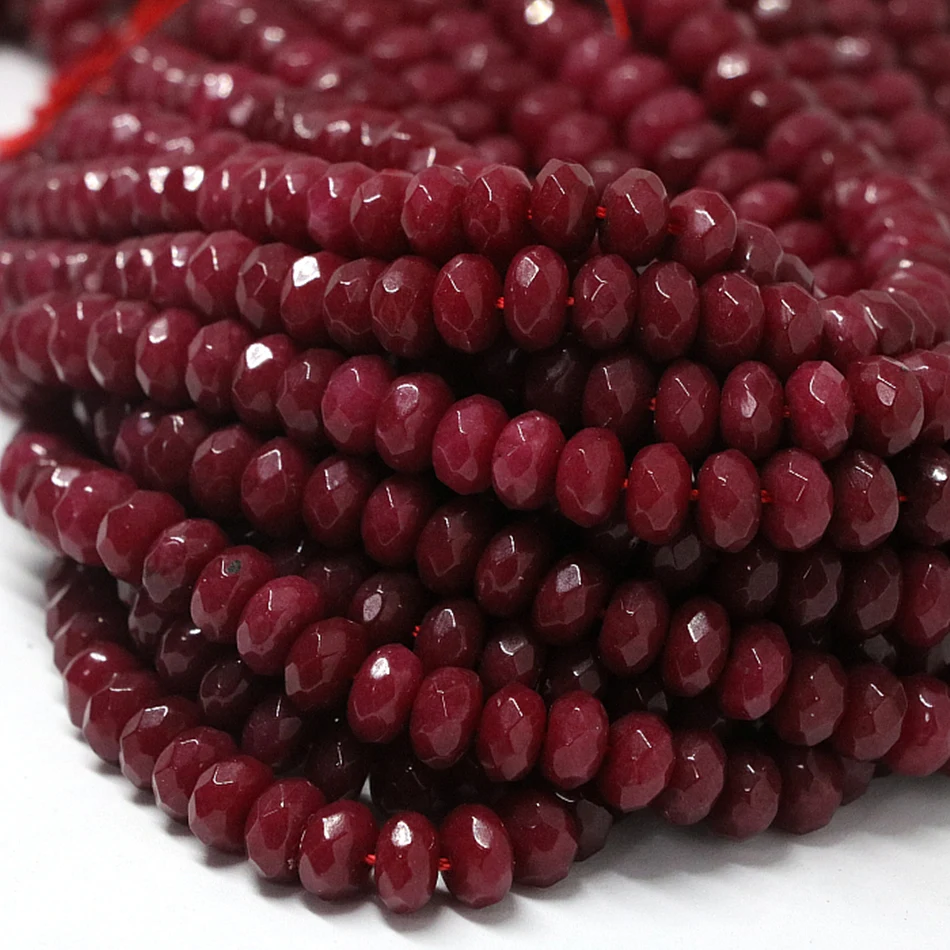 

Charms natural stone red agat carnelian abacus faceted 2X4mm 4X6mm 5X8mm beautiful loose beads diy jewelry making 15 inch B151
