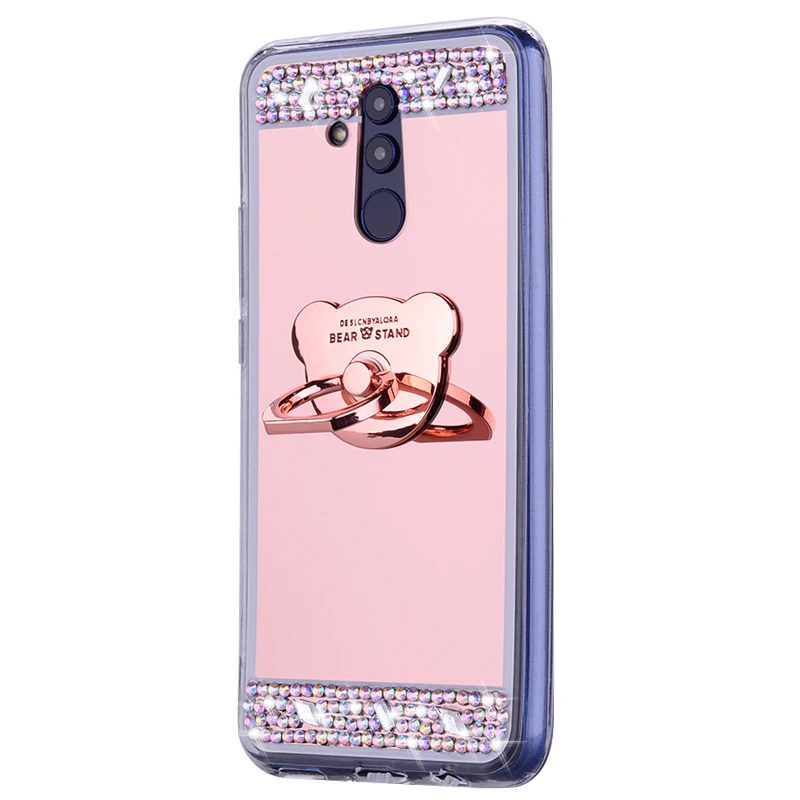 

Luxury 3D View Mirror Case For Huawei Y7 2019 P Smart P10 Lite P20 Pro Clear Back Cover For Huawei Mate 10 Lite Mate 20 Pro Case