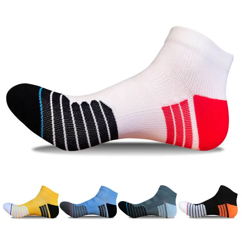 

5 Pairs Men's Sport Socks Low Cut Ankle Socks Cotton Breathable Sport Socks Cycling Bowling Camping Hiking Sock 5 Colors