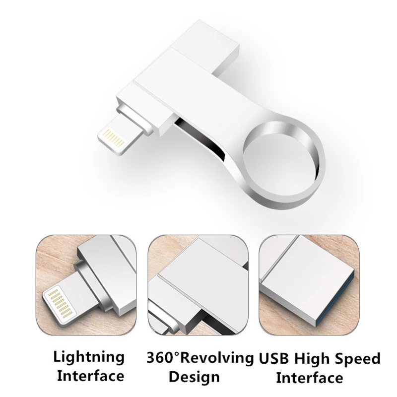 OTG Usb флэш накопитель 8 ГБ 16 32 64 Гб 128 HD карта памяти для iPhone X/8/7/7 Plus/6/6s/5/SE/ipad