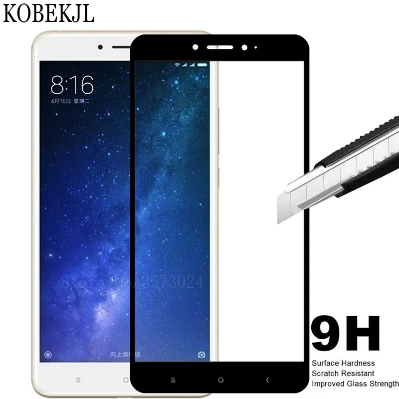 

Tempered Glass For Xiaomi Mi Max 2 Screen Protector Xiomi Xiaomi Mi Max 2 Max2 Screen Protector Full Cover Glass Protective Film