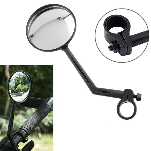 Best Offers 1 Pcs  Bike Rear View Convex Mirror Rotatable Bicycle Handlebar Glass Mounted Flexible Cycle Accessories