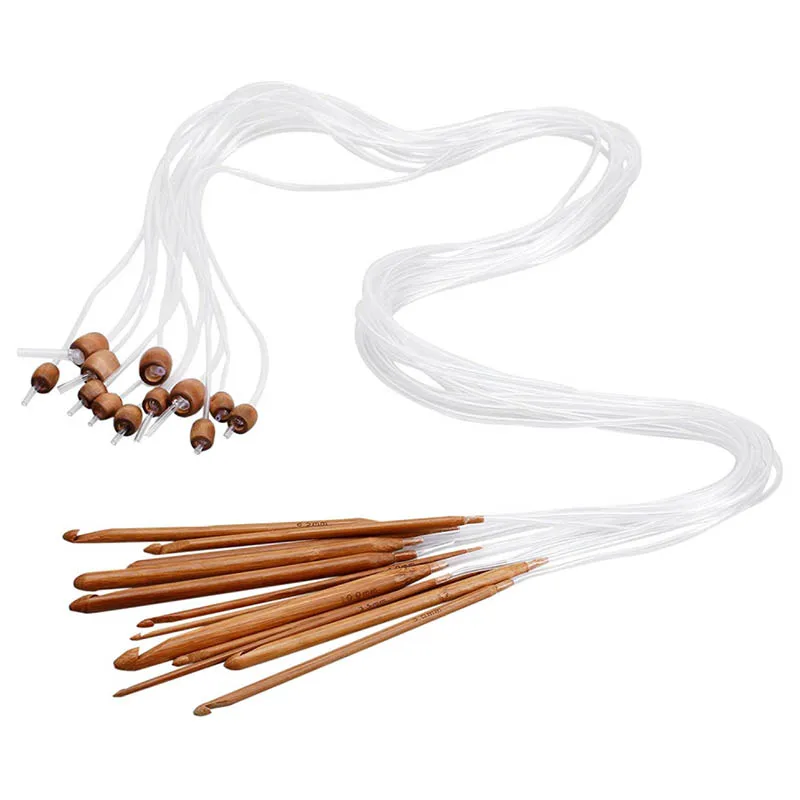 2 мм. набор для тунисского вязания. тунисское вязание крючком. крючок для тунисского вязания на леске. набор крючков для тунисского вязания chiaogoo 1500-c.