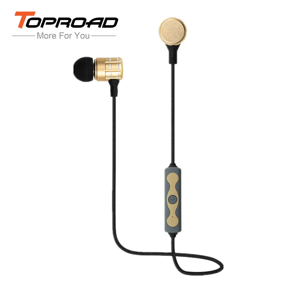 Беспроводные bluetooth наушники TOPROAD с металлическими басами стерео auriculares