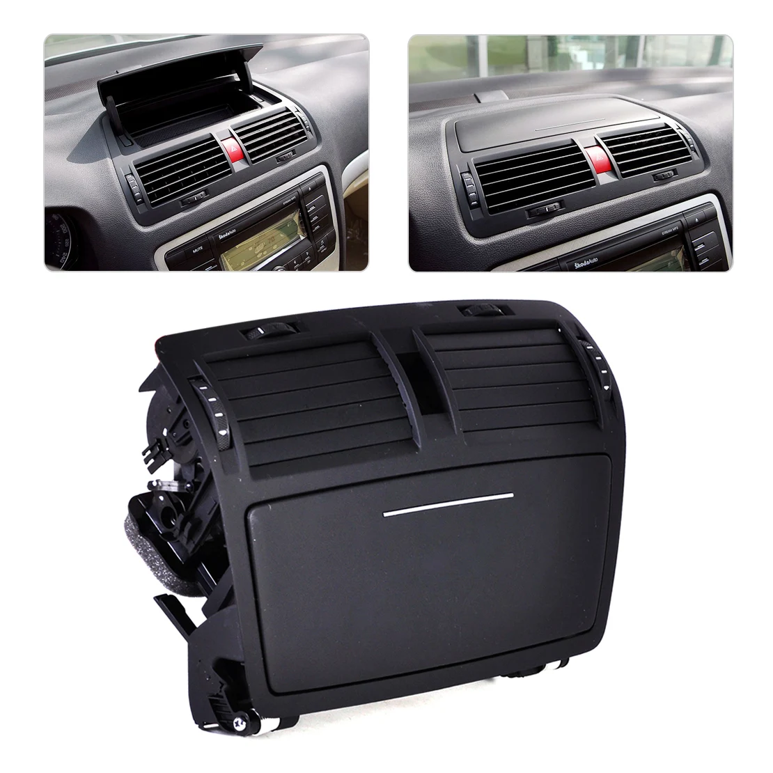 

CITALL Dashboard Center Console Air Vent Outlet 1Z0820951B 1Z0820951C 1Z0820951D for Skoda Octavia MK2 2004 - 2011 2012 2013