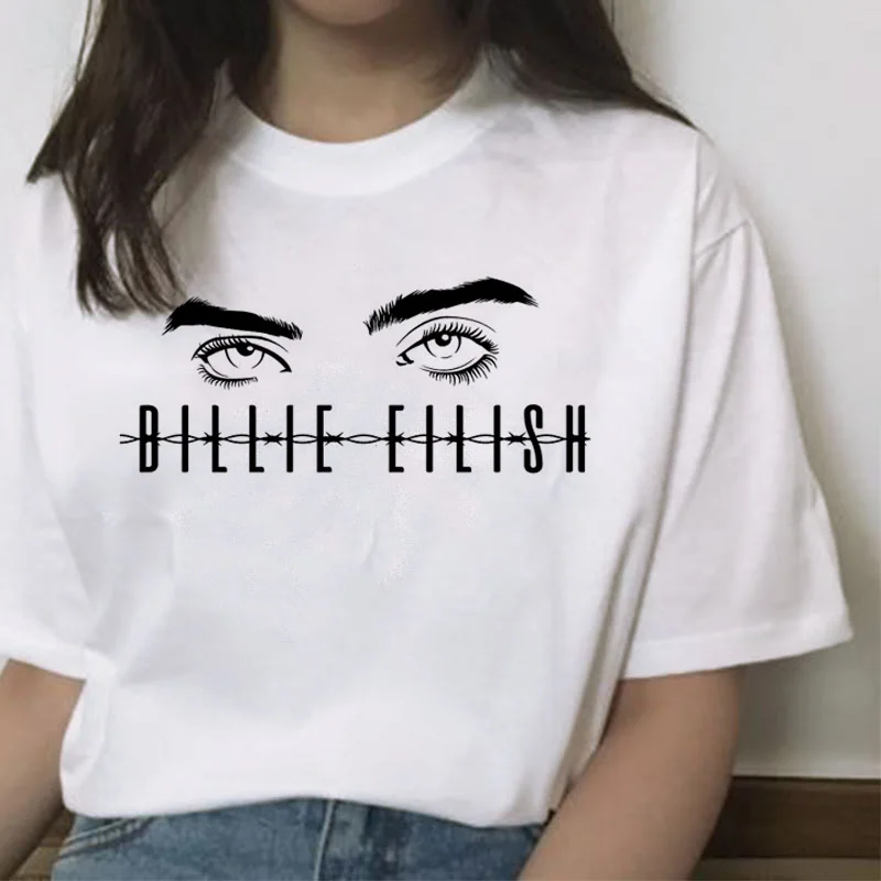 Billie eilish Футболка harajuku женская одежда femme tshir футболка s Повседневная футболка Летняя женская уличная одежда хип-хоп - Цвет: 4614