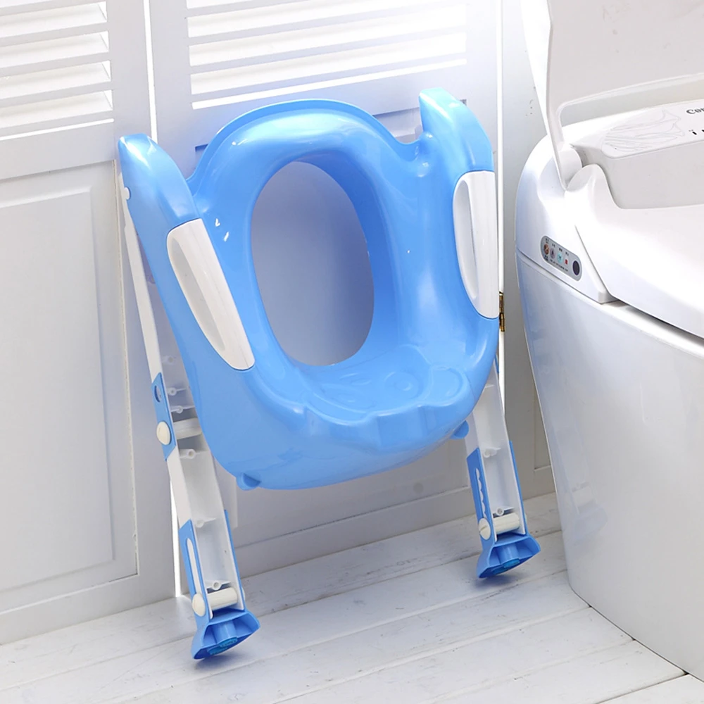 Infant Baby Potty Training Seat Children's Potty Baby Toilet Seat With Adjustable Ladder Infant Toilet Training Folding Seat (4)