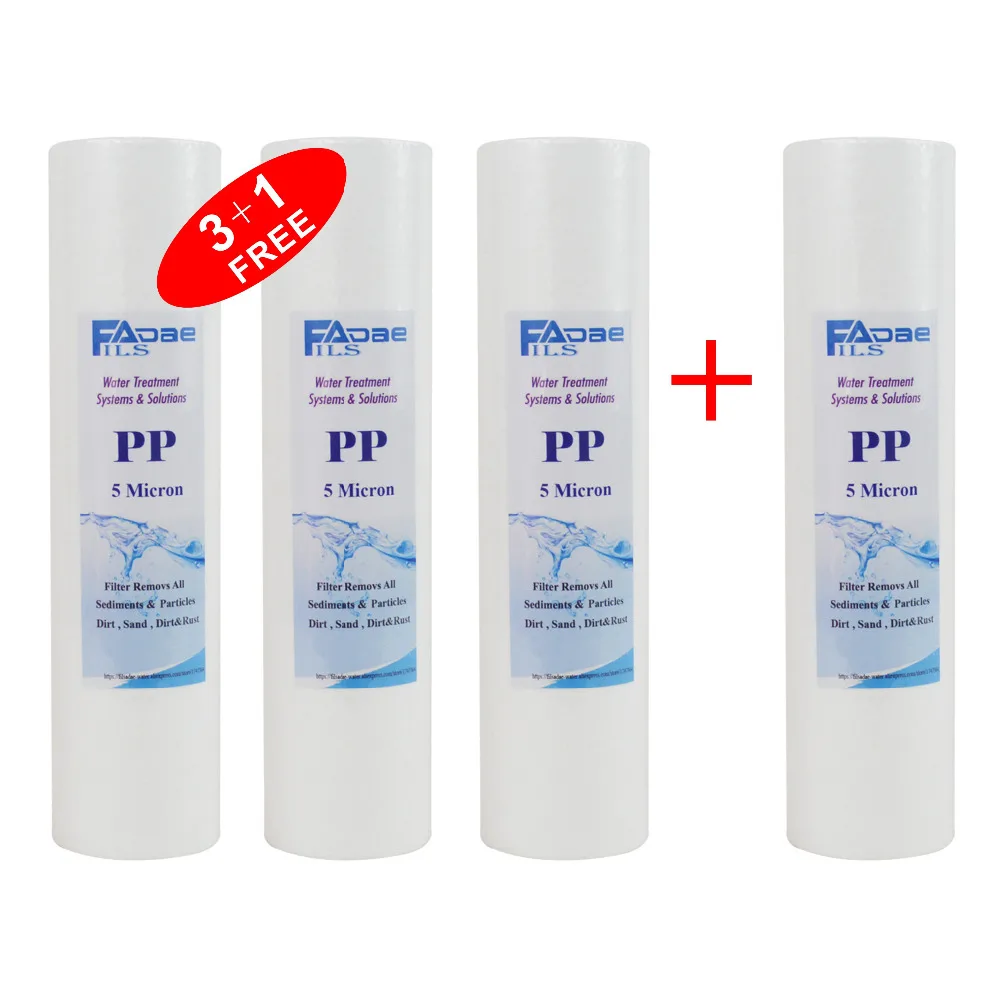 

Hot Selling! New 2015 Water Purifier Pre-Filter 5 Micron 4 x 10" PP Filter Sediment Water Filter Cartridge (4 pcs)