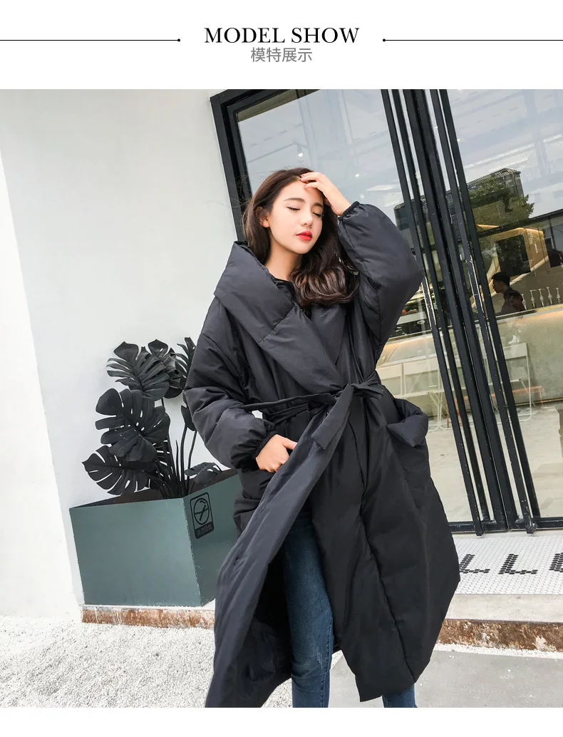 Winter Special Amazing style loose long down women jacket solid color and plus size parkas warm outwear new listing young lady