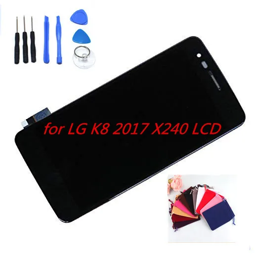

H-Shirley For LG K8 2017 Display X240 LCD with frame Touch Screen Digitizer Assembly X240H US215 for LG K8 2017 X240 LCD +