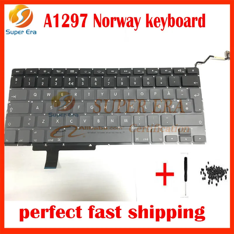 10pcs lot Brand New LAPTOP Norway KEYBOARD FITS for font b MacBook b font Pro 17