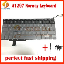 10pcs/lot Brand New LAPTOP Norway KEYBOARD FITS for MacBook Pro 17″ Unibody A1297 Keyboard Nordic North Europe Norwegian