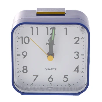 

Student's Alarm Clock Square Small Bed Compact Travel Quartz Beep Alarm Clock Portable Mini Clock Home Bedroom Decor