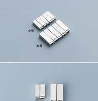 100% 925 Sterling Silver Rectangle Charm Beads Simple S925 Silver Geometry Spacer Beads DIY Jewelry Making Bracelets Accessories 2