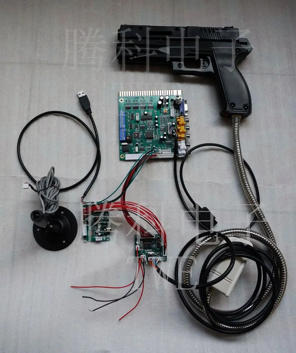 Arcade game kit Time crisis 4, HD 720P, coin operated board, TWE MGCD JAMMA converter board