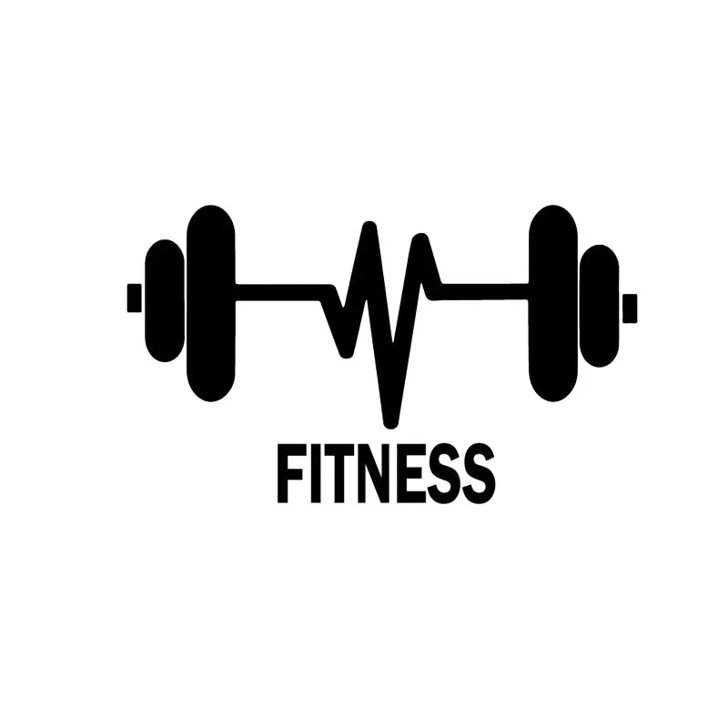 

10.7CM*6.3CM FITNESS Weightlifting Gymnasium Sport Vinyl Sticker Car Decal S9-0026