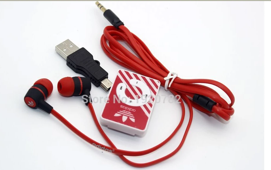 NEW ARRIVAL free shipping Mini Clip Mp3 Player sport Mp3 TF card support with Eaphone USB