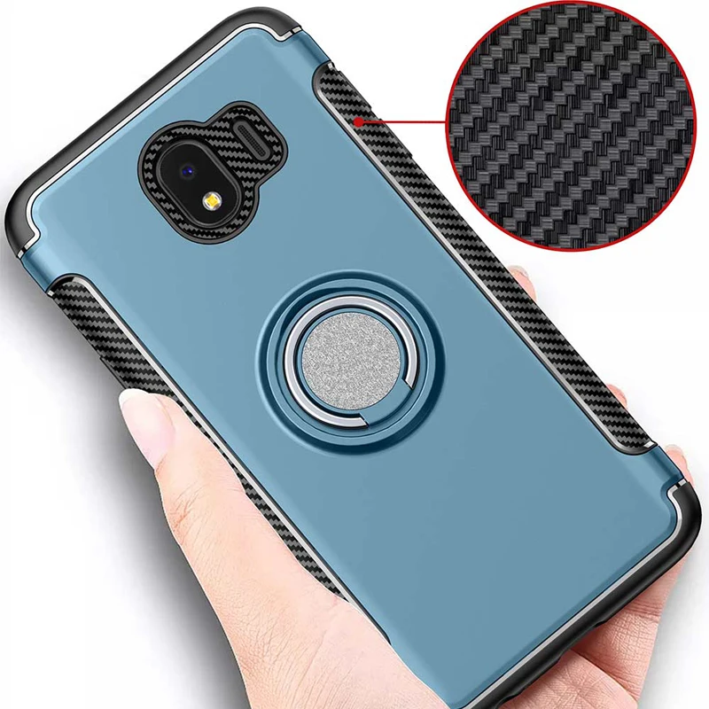 Чехол J4 для Samsung Galaxy 2018 чехол Броня 360 полная защита кольцо магнитный держатель