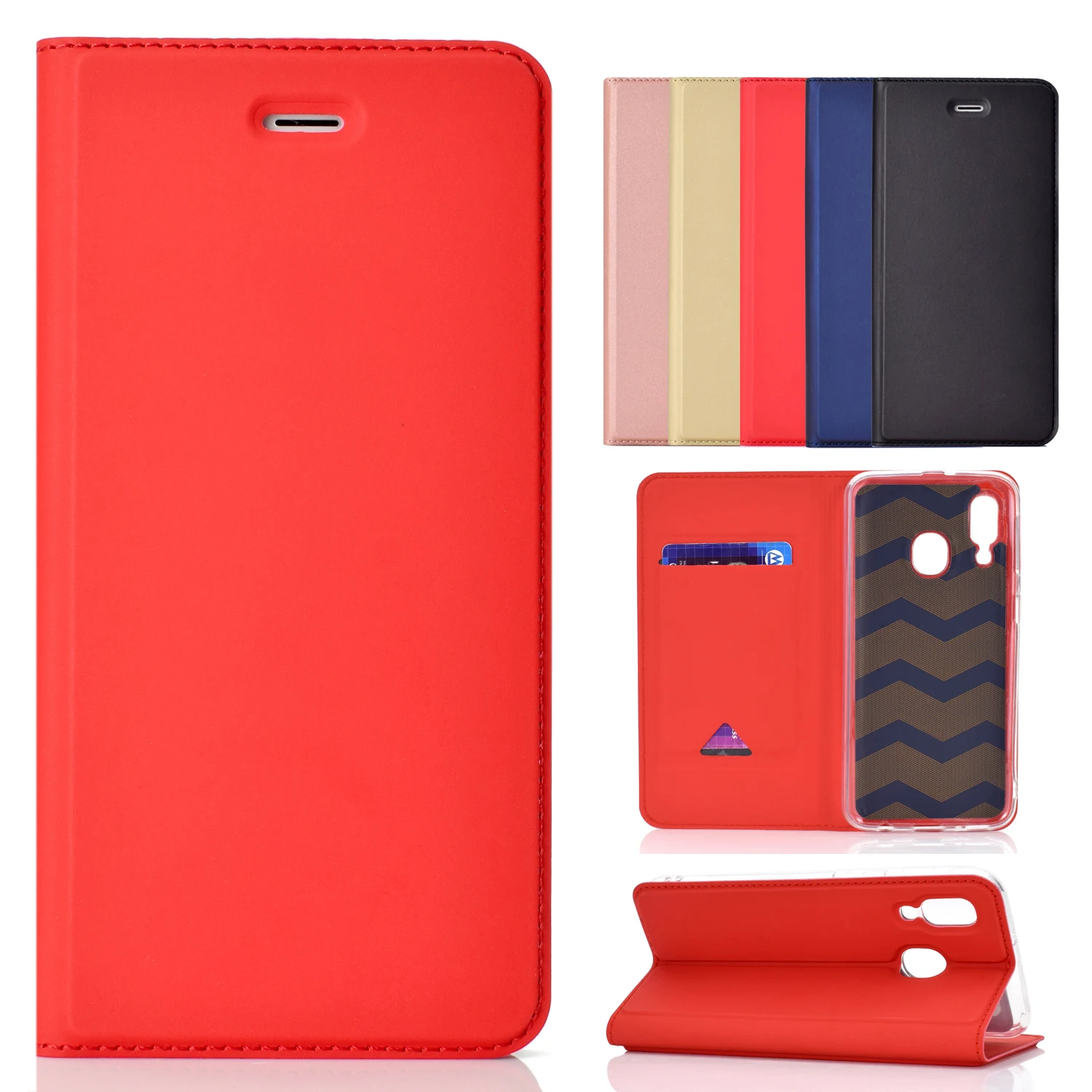 

Flip Leather Case for Samsung galaxy A30 A40 A50 A70 A7 A9 A8 S8 S9 S10 Plus Phone Cover Purse Wallet Case For Samsung Note8 9