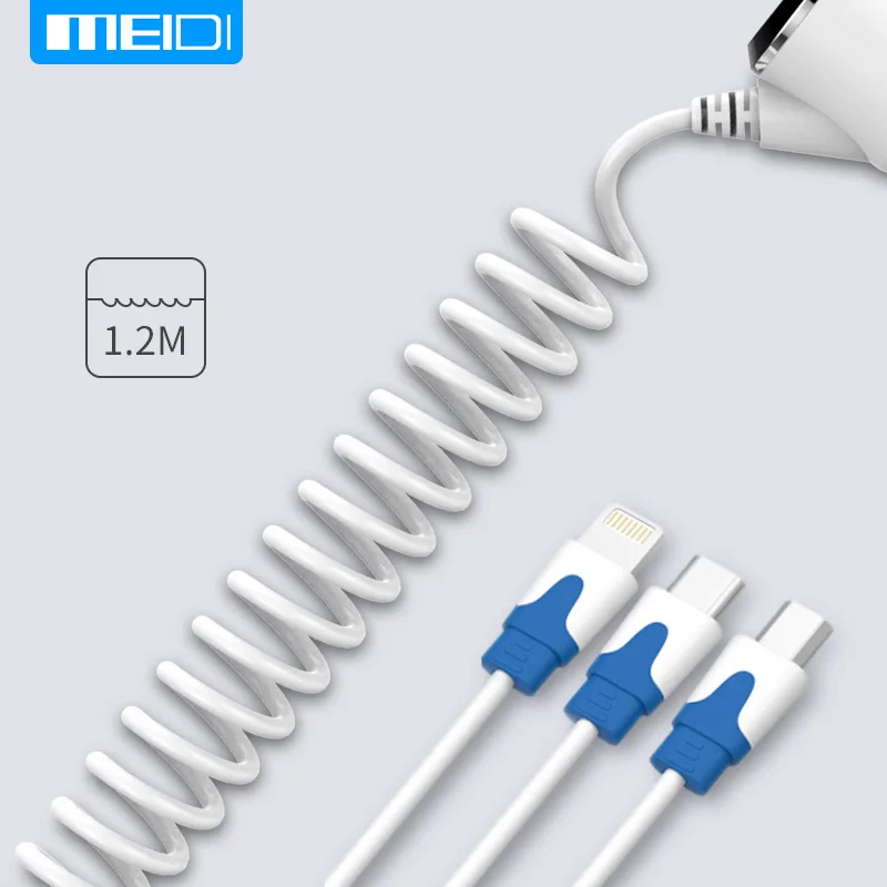 Зарядное устройство MEIDI для автомобиля 3 USB порта|usb cable for car|charger usb 3usb car |