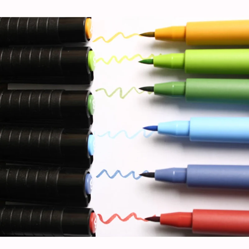 Фломастеры Faber catell для художника индийские чернила Pitt B 6 'Basic/terra/landscape/grey'