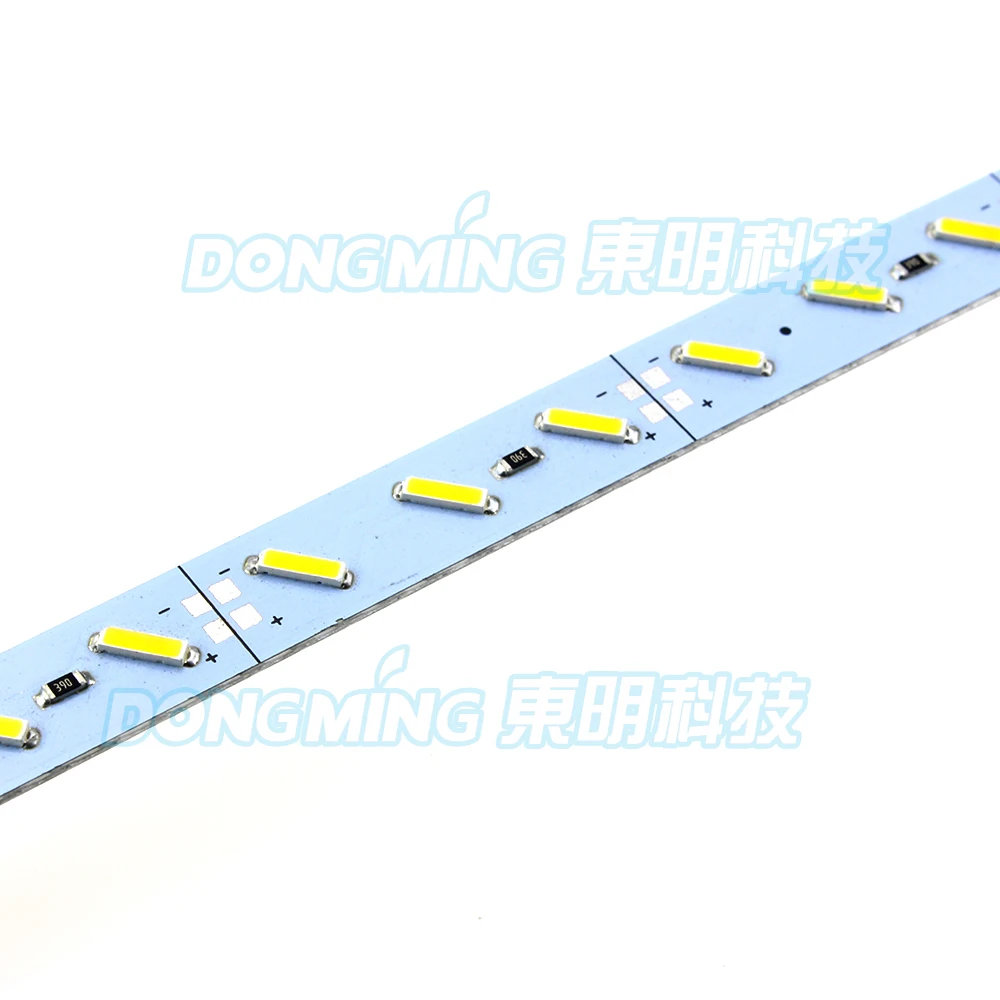 50 шт./лот 72 светодиода 1 м Светодиодная балка 7020 SMD IP22 12 В алюминиевый профиль