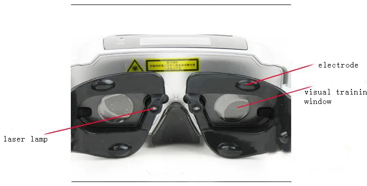 Поколение II встроенный аккумулятор 3D Визуальный тренировка акупунктурный лазер голубой глаз Массажер Расслабляющий массажер