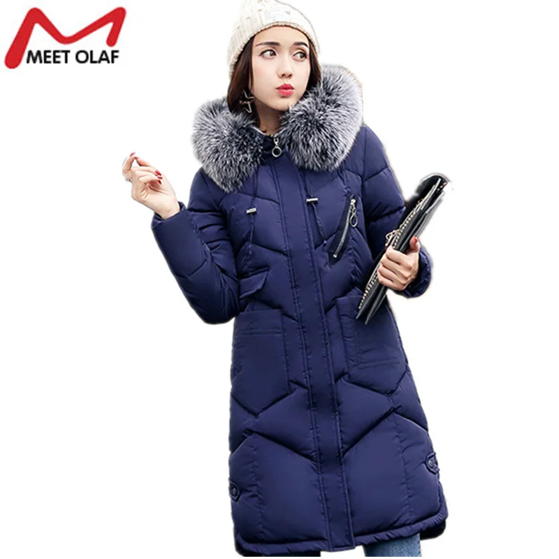 2017 New Winter Jackets and Coats For Women Knee length Long Thick Down
