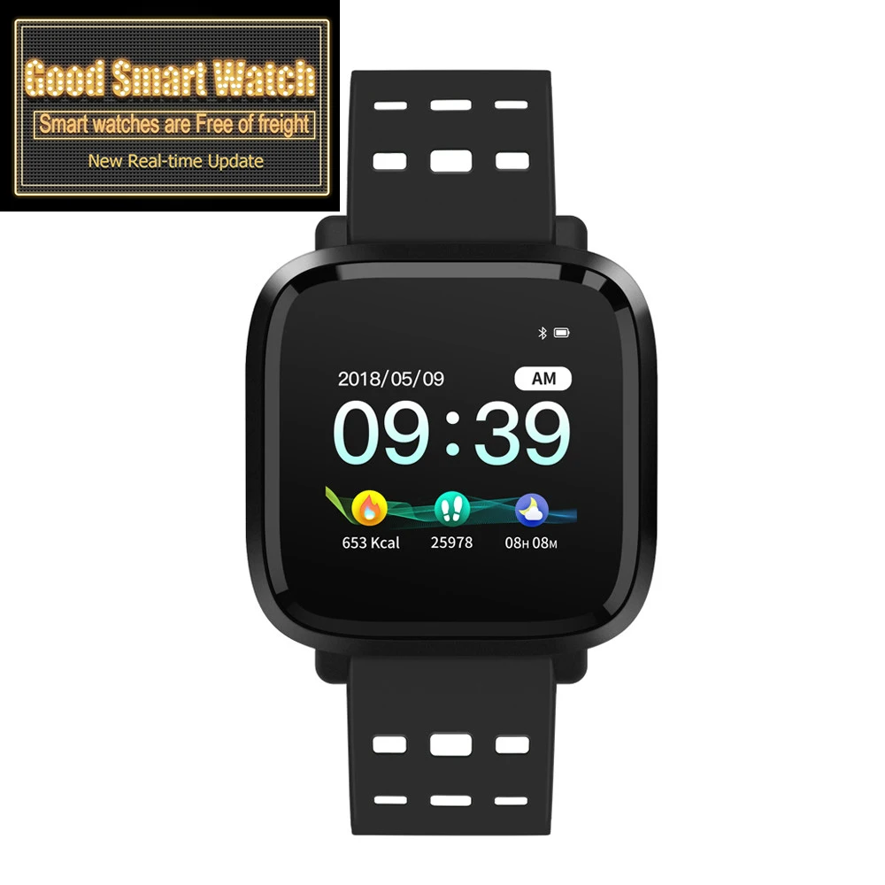 

NEW 2019 Y8 Smart Watch Men IP67 WaterProof Fitness Bracelet Activity Tracker Metal Case Heart Rate For Android IOS Smartwatch