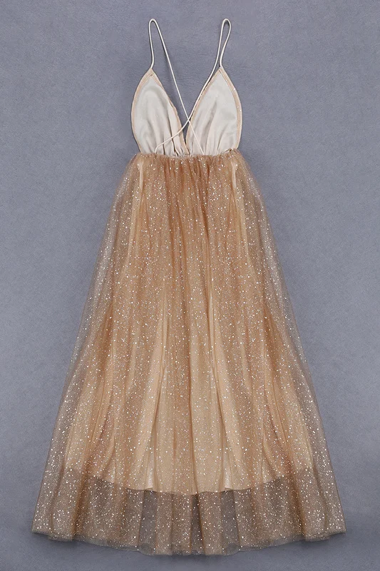 Высокое качество Echampagne legant яркое длинное бальное платье с открытой спиной милое длинное платье