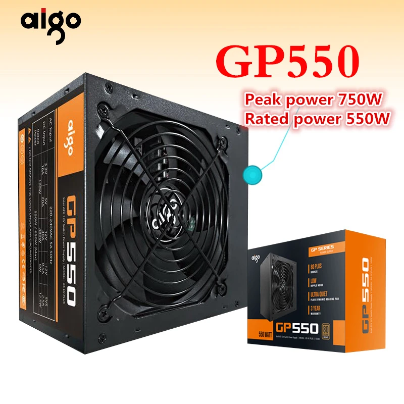 Aigo GP550 امدادات الطاقة النشطة تصنيف power550W 80 زائد bronze إمدادات الطاقة 12 V atx pc سطح المكتب وحدة إمداد الطاقة للكمبيوتر Aigo GP550 امدادات الطاقة النشطة تصنيف power550W 80 زائد bronze إمدادات الطاقة 12 V atx pc سطح المكتب وحدة إمداد الطاقة للكمبيوتر